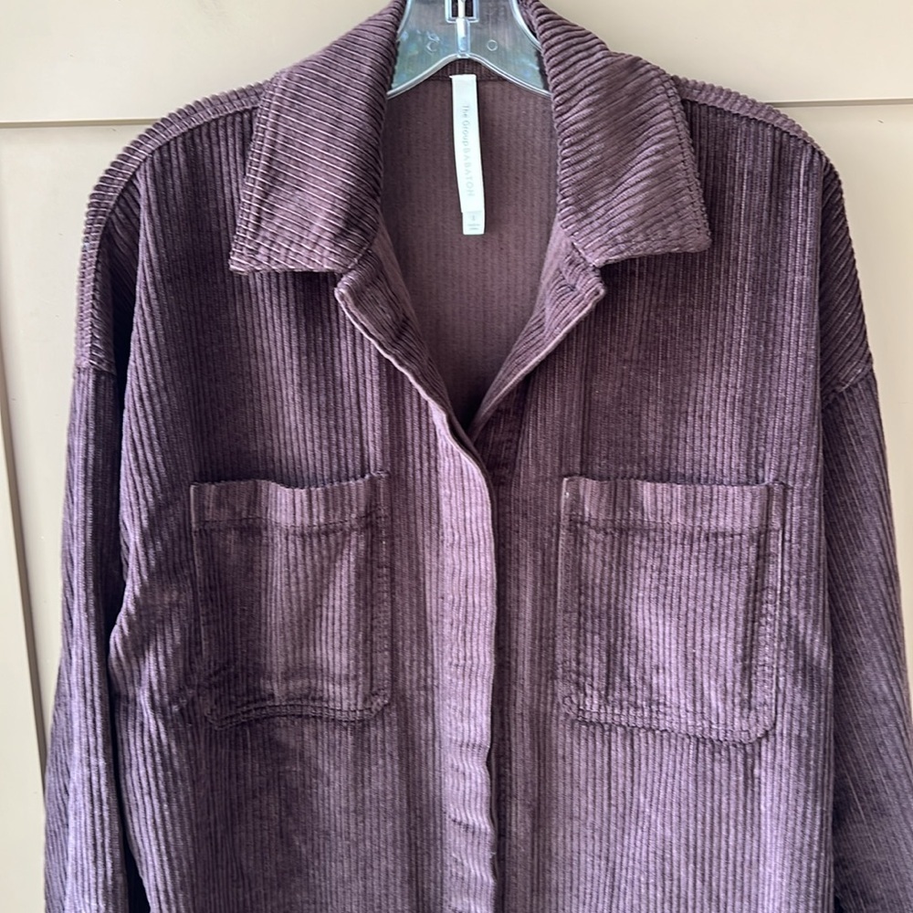 Aritzia the Group by Babaton Sz S Graydon Shirt Corduroy Rich Mocha Brown - Picture 8 of 12